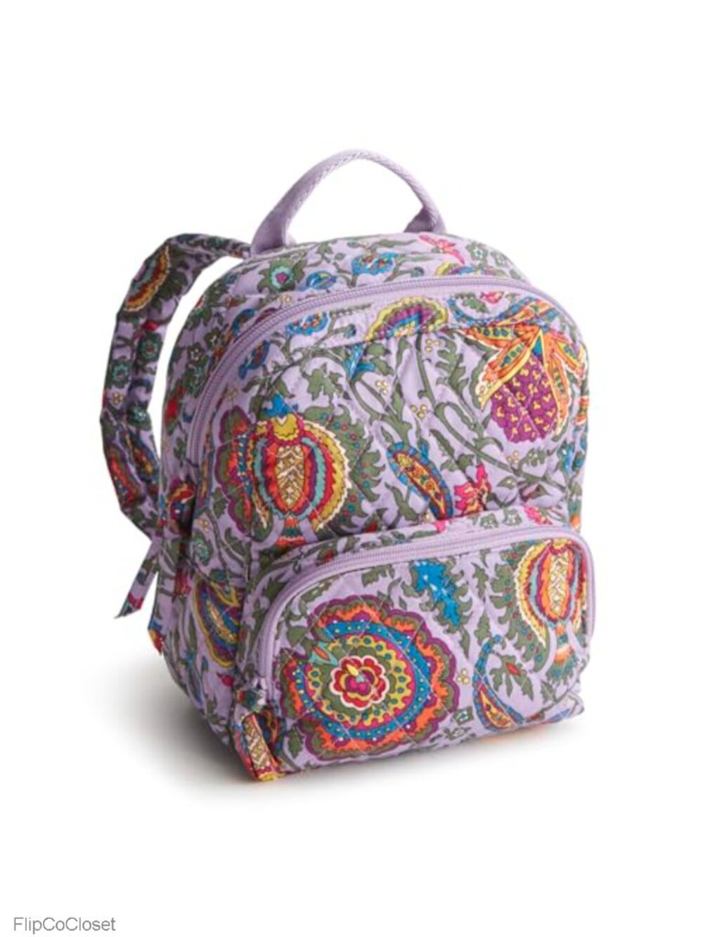 Premium Cotton Mini Backpack with Zip Compartments